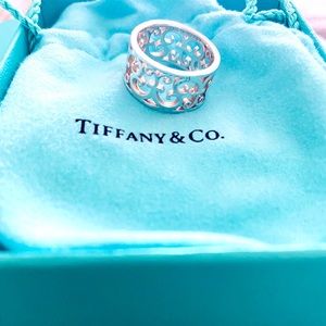 Tiffany & Co. Sterling Silver Enchant Wide Band